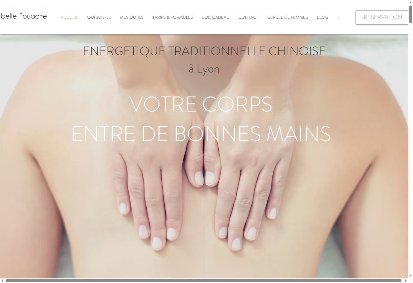 Aperçu du site internet Anabelle Fouache
